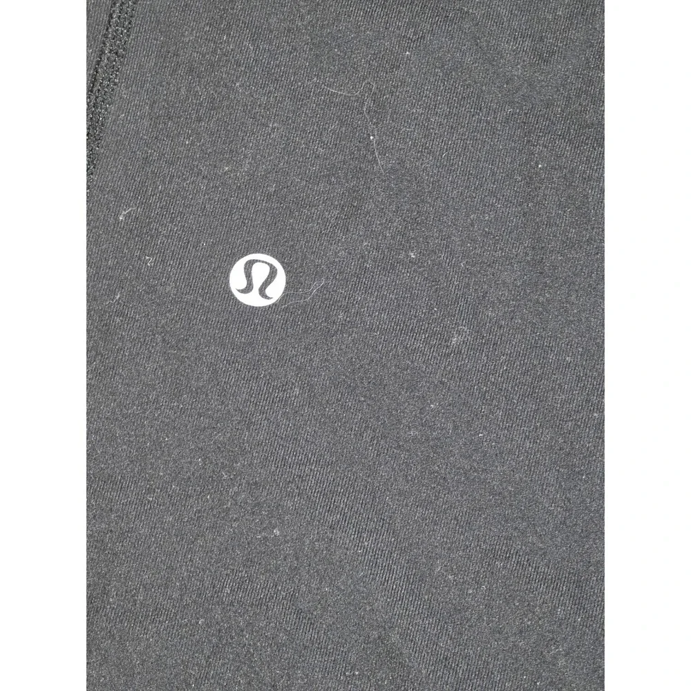 Lululemon Black Wide Leg Crop Pants Drawstring Yoga Athletic Women Size 6